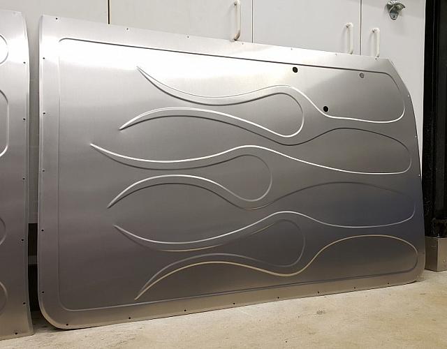 55 chevy single pointy flames